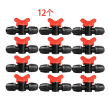 1/2Inch Druppelirrigatieventielfittingen, 12 Stuks 1/2Inch Prikkeldraad Afsluitklep voor 1/2Inch Irrigatieslangen voor Tuinsysteem