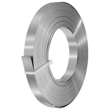 Bobina de Acero Inoxidable 304 de Alta Calidad, Fleje de Carrete de Cable de Acero Inoxidable, Cinta de Fleje de 12 mm X 0,4 mm X 30 M