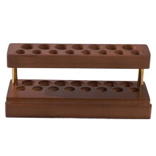 Slots Walnut Pens Holder Toothbrush Holder Phone Stand Pen Tray Brush Display Case Storage Stand Walnut Color