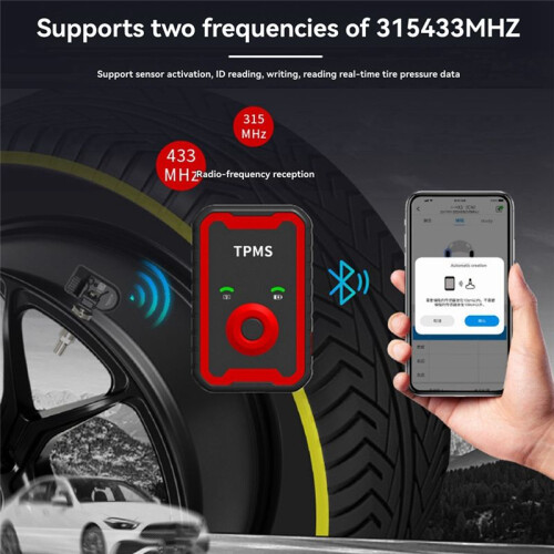 Universal Programmable Sensor 315Mhz 433Mhz in 1 Auto Tire Pressure Replacement TPMS Tool 2