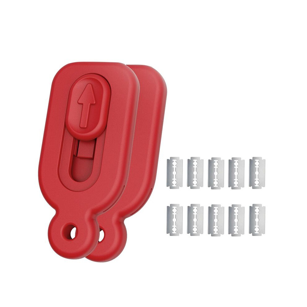 Bread Lame Dough Scoring Tool,2Pcs Sourdough Bread Scorer Bread Making Cutter Blade With 10Pcs Blades Red 4712406332178