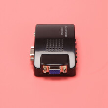3X AV to VGA Adapter RCA VGA Converter PC RCA Composite S-Video AV Input to PC VGA LCD Output Converter Box