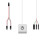 2X 2M Portable LED Lights Computer Desktop  PC External Start Power /Off Button Extension Cable, RGB Light 2