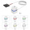 2X 2M Portable LED Lights Computer Desktop  PC External Start Power /Off Button Extension Cable, RGB Light 3