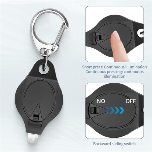 6 Pcs Keychain UV Light Blacklight Money Checker LED Keychain Flashlight Portable Flashlight Note Checker