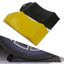 2Pc Tyre Ramp Saver Car Tire Protector Ramp Trailer Part Wheel Protection Device Tire Anti Slip Curved Ramp Tyre Saver,A