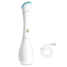 Eye Massager Wand with Heat, Red/ LED, Ionic (Galvanic) Skincare Absorption, USB‑C Rechargeable