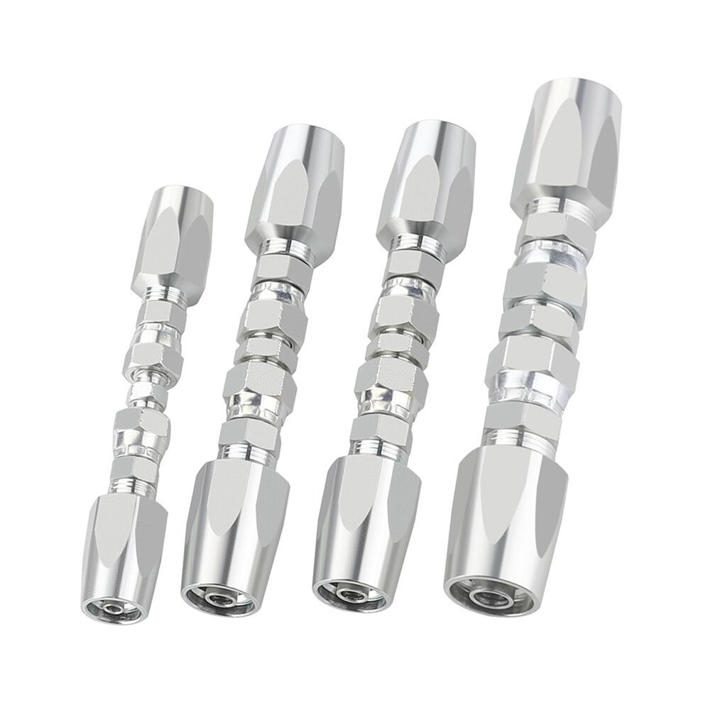 4Pcs Hydraulic Fittings, Reusable Hydraulic Hose Repair Fittings Kit, 1/2Inch 3/8Inch 1/4Inch 4712293949060