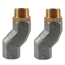 1Inch NPT Brandstofoverdrachtslang Swivel 360 Roterende Connector voor Brandstofmondstuk Multi Plane Swivel 2 Stuks