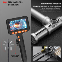Endoscope Industriel Rotatif HD 360 de 3,9 mm et 2 Millions de Pixels avec Caméra D'Inspection de Tuyauterie et Câble de 4,3 Pouces