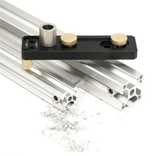 Aluminum Profile Drilling Assistant Tool for 2020, 2040, 3030, 3060 Profiles with Jig Guide 2