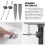 Bathroom Sink - Stoppers with Brushed Finish, Fits Most - Drains, 2+2 Pack Replacement Kit 2