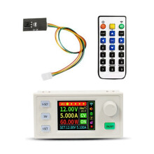 Fuente de Alimentación Regulada de CC Ajustable SK60S + Kit IR, Módulo Reductor de Voltaje Constante, Corriente Constante, 5 A, 60 W