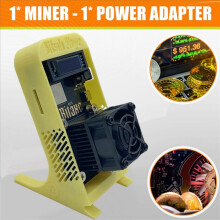 Open Sources Miner with Stand for Bitaxe Gamma 601 BTC 1.2TH/S Bitcoin Miner BM1370 Asic Chip From S21 Pro UK PLUG