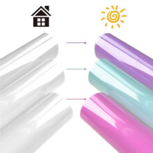 UV Color Change PU Heat Transfer Vinyl Sunlight-Sensing HTV Iron DIY T-Shirt Hats for Cut or Silhouette Cameo,K