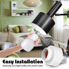 5 Pack Tuya Life Wifi Light Bulb Socket Adapter E27 Lamp Base Holder for Amazon Alexa Home