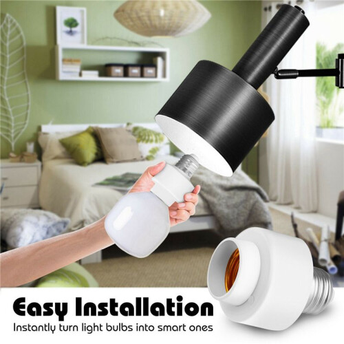 5 Pack Tuya  Life Wifi  Light Bulb Socket Adapter E27  Lamp Base Holder for Amazon Alexa  Home