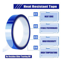 12 Rolls 20mm X33M Heat Tape High Temperature Heat Resistant Tape Heat Transfer Tape for Heat Sublimation Press