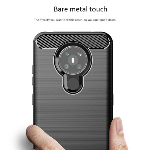 2X Suitable for  5.3 Case Anti-Fall Protective Shell Brushed Shell Protective Soft Shell TPU Phone Case Black 2