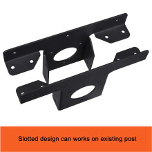 4Er-Pack Robuste Pergola-Eckhalterungen, Verlängerungs-3-Wege-T-Halterungen für 4 x 4 Pfostenhalterungen, Pergola-Pavillon-Kit