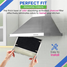 3pcs Range Hood Charcoal Filter 7.75x10.5in - for Broan and Nutone BP58 for 43000 Series Range Hoods, Range Hood Filter
