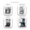 2pcs 58mm Coffee Bottomless Portafilter for GAGGIA Filter Basket Replacement Espresso Machine Accessory Coffee Tool B 1