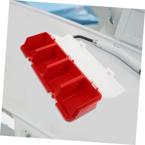 2pcs Plastic Screw Organizer with Lid, Compact MultiCompartment Storage Box for Screws and Nuts 1