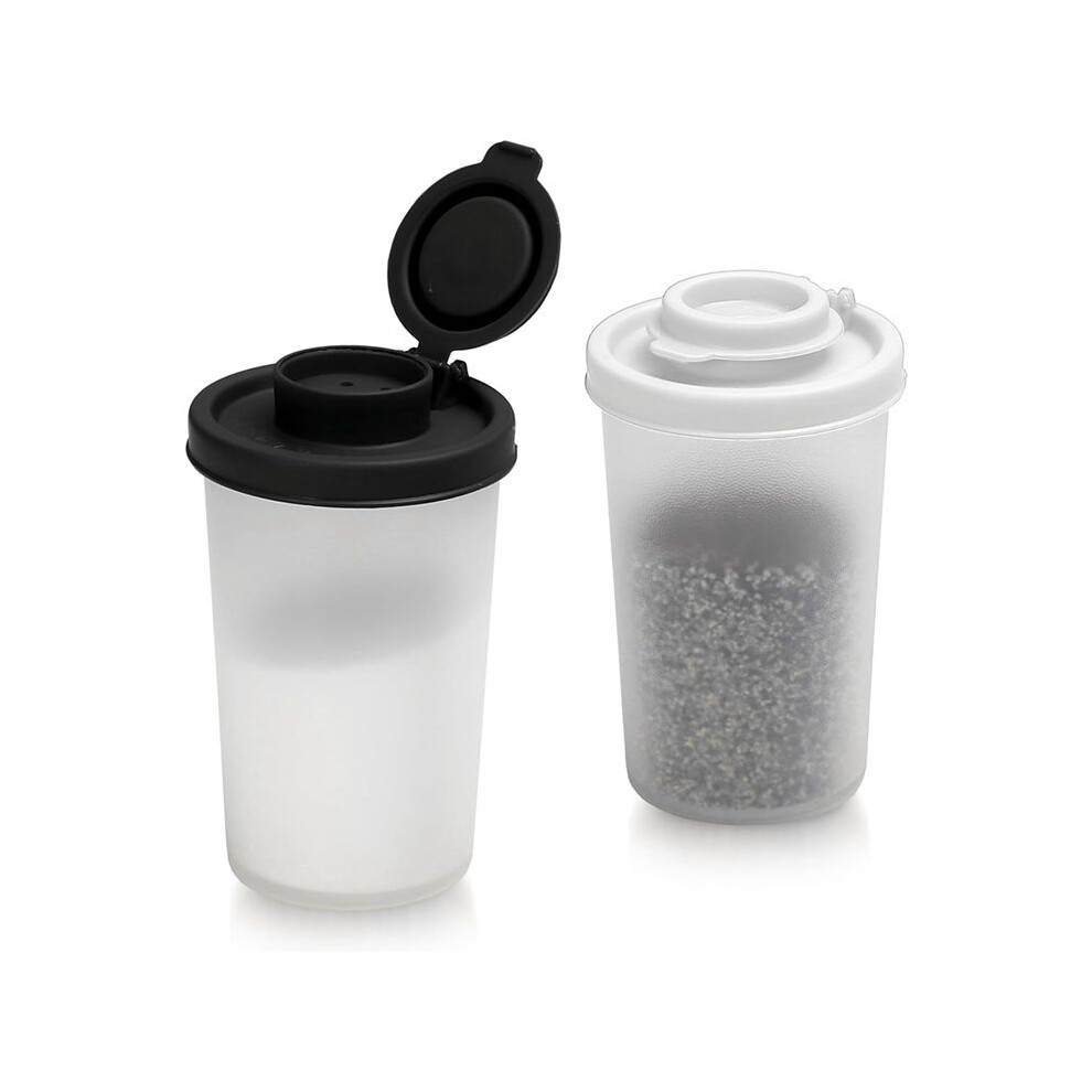 Semoic 2Pcs Salt And Pepper Shakers For Camping Picnic Outdoors Kitchen Lunch Boxes Travel Spice Dispenser