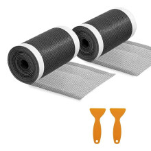 Cuttable Shower Drain Cover Hair Catcher for Any Length,Hair Stopper for Linear Shower Drain with Removal Tool