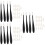 12St Kunst Schets Tools Set Met Zwarte Spons En Blending Stumps 9