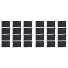 24 Pieces Mesh Bags Black Mesh Zipper Pouch Makeup Bags Cosmetic Travel Organizer Bags Pencil Case