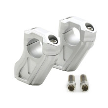 Morsetti di Estensione per Montaggio Riser Manubrio Moto per R NINE T RNINET R9T R 9 T 2014-2023 Argento
