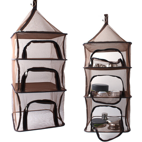 4-Layer Drying Net, 390*390*1000mm, 5KG, Khaki