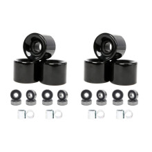Pack of 8 60mm Skateboard Wheels + ABEC-9 Bearing Steel and Spacers Wheels