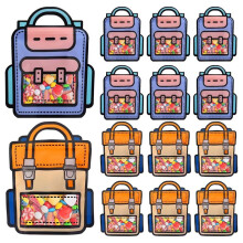 30 Sacs Cadeaux avec Poignées, Sacs à Dos de Dessin Animé pour Fête, Mariage, Anniversaire, Baby Shower pour Bonbons, Cadeaux de Fête, Collations