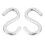 8-Pack Heavy-Duty S Shaped Hooks Hammock S Hooks Utility Hooks, 3-Inch Long 2