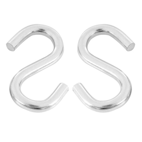 8-Pack Heavy-Duty S Shaped Hooks Hammock S Hooks Utility Hooks, 3-Inch Long 1