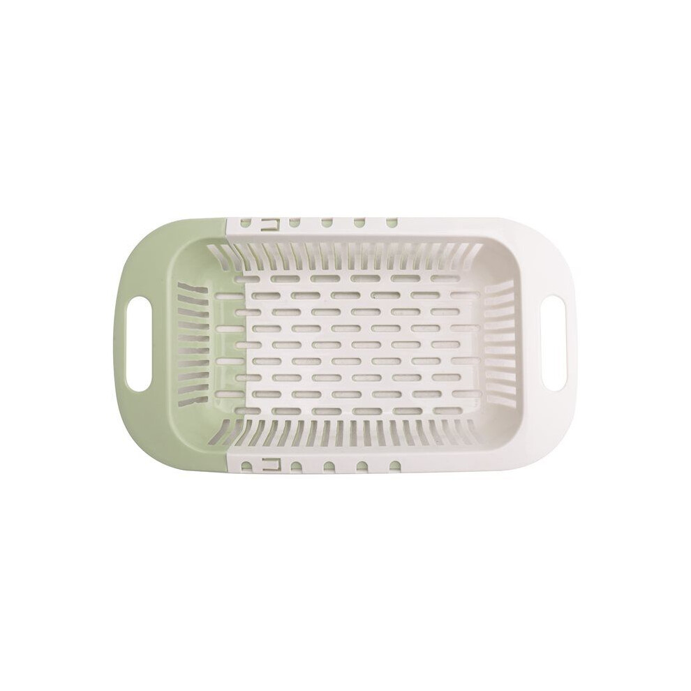 Telescoping Kitchen Washing Vegetable Fruits Plastic Draining Basket Dish Rack Washing Vegetables Sink Strainer A 4713346487959