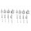 24Pcs Diamond Drill Bits Glass Tile Hole Saw Bits Set, Hollow Core Drill Bits, Extractor Remover Hole Saws 1