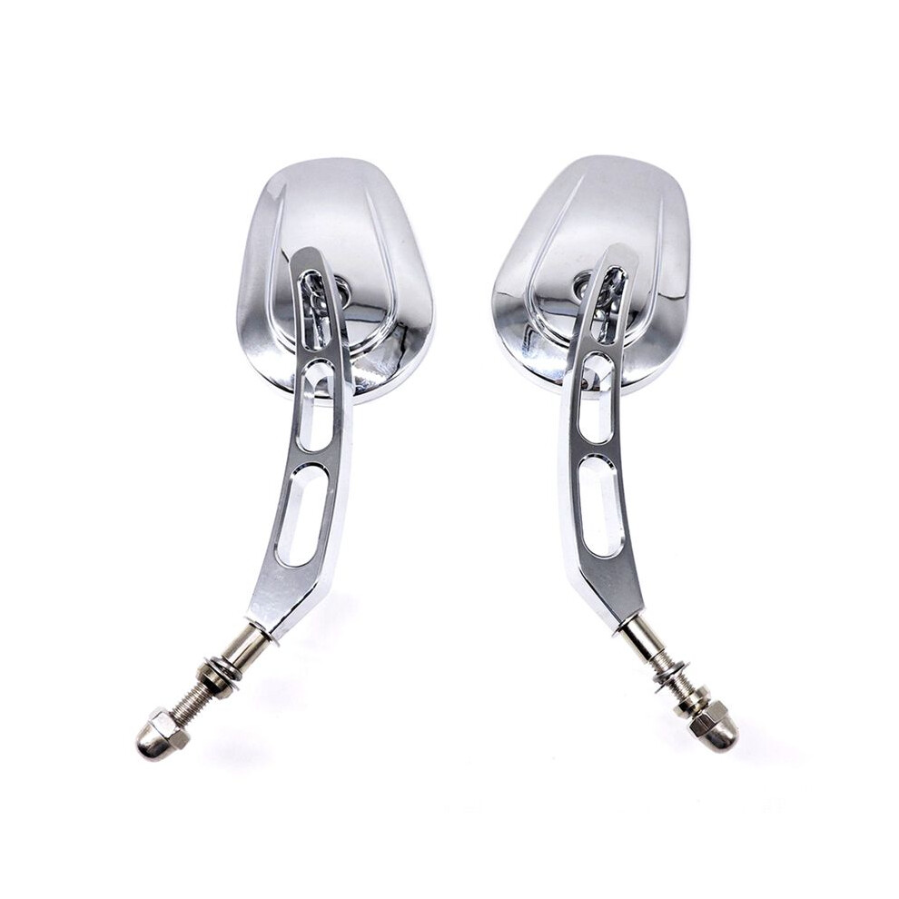 Handlebar Mount Mirrors For Dyna Electra Glide Road Glide Road King Sportster 1200 883 Rearview Mirrors, Chrome 4712778250056