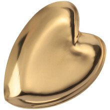 6X Heart Shaped Jewelry Serving Plate Metal Tray Storage Arrange Fruit Tray Home Gold