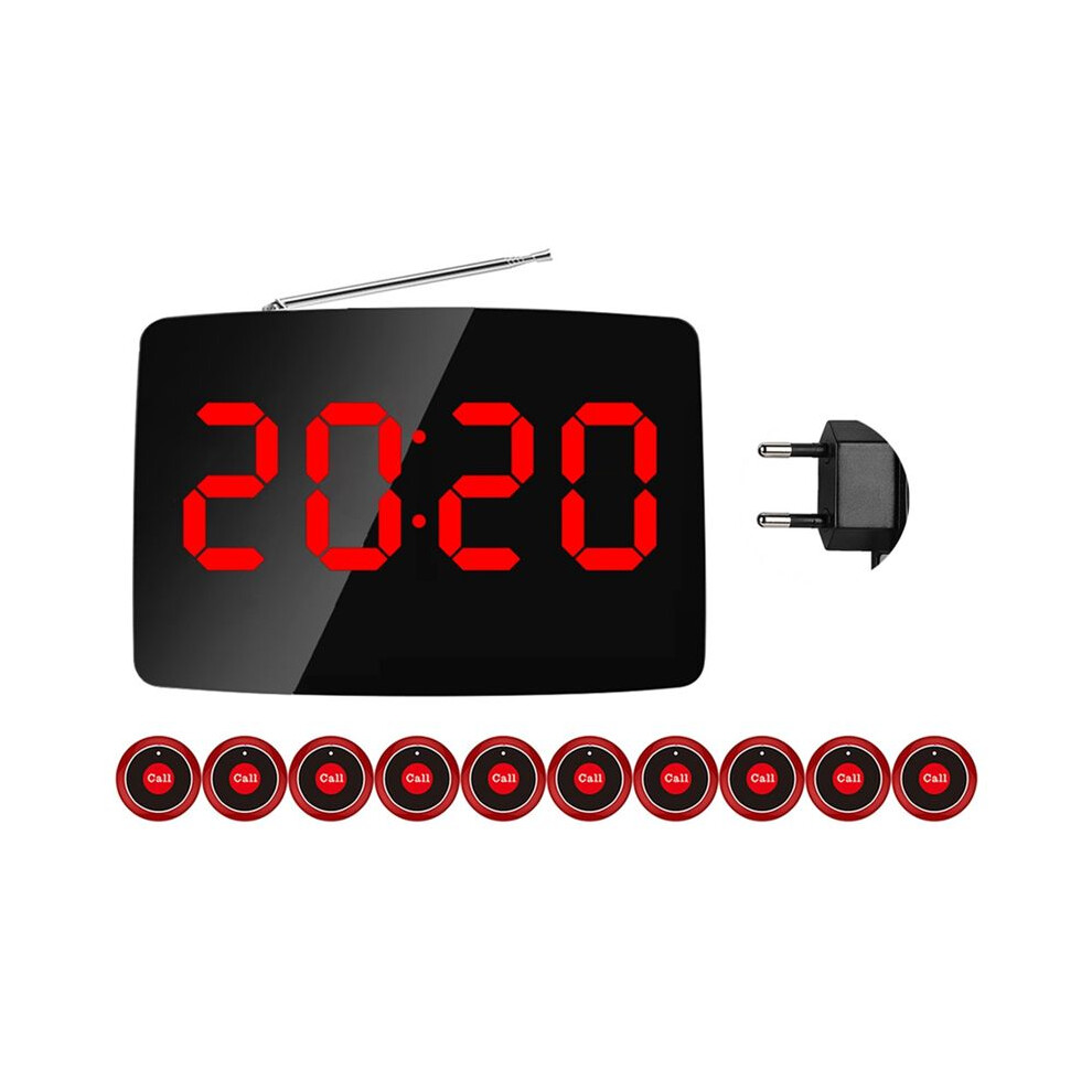 Photos - Console Accessory Zandona Wireless Restaurant Pager Calling System 10 Call Buttons for Bar, Office, Customer Call Waiter Service Bell Eu Plug 