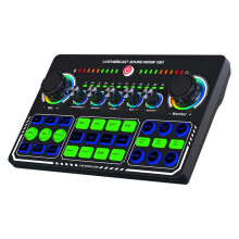 X50 Live Sound Card Audio Mixer Recording Desktop Singing BT OTG Digital Lossless Transmission for Podcasting Gaming A