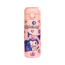 Izolowana Butelka na Wodę dla Dzieci 420 Ml Kawaii Butelka na Wodę do Gorących lub Zimnych Napojów Uroczy Kubek Podróżny Kuromi 2