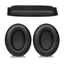 Replacement Leather Earpads & Headband Cover for HD 201 HD 201S HD180 Comfortable Headphone Cushions