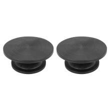 2pcs 30cm Pottery Wheel Modelling Platform Sculpting Turntable Model Making Clay Sculpture Tools Black