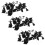 150 Pcs. Self Adhesive Cable Clamp Plastic Rectangular Cable Clips Cable Tie Quick Bind Cable Wire Management Holder 1