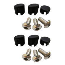 2 Set Scooter Hinten Hinten Kotflügel Kotflügel Schraube Gummi Kappe Schraube Abdeckung für M365 Elektro Roller Teile (Schwarz)