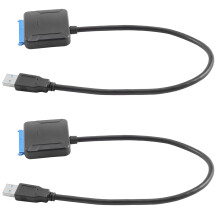 2X À USB 3.0 2.5 / 3.5 Disque Dur Ssd Disque Dur Adaptateur de Ligne de Câble de Convertisseur