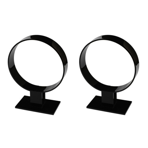 2X Supporto per Archetto Nel Acrilico, Accessori per Capelli, Espositore per Archetto, Supporto per Gioielli Nero
